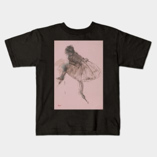 Study of a Ballet Dancer (recto); Two Studies of Dancers (verso) Kids T-Shirt